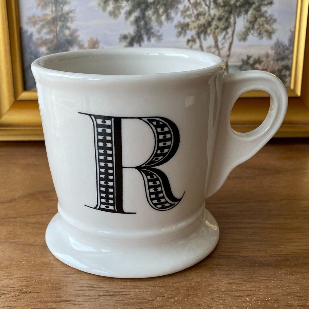 Anthropologie Monogram “R” Initial Letter Mug